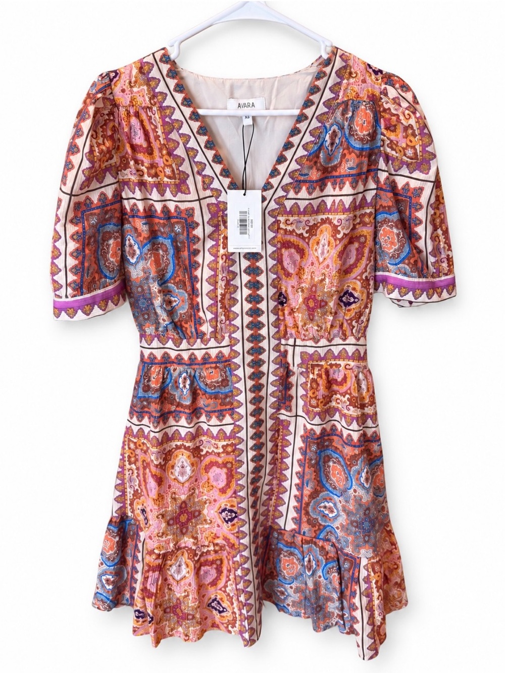 Avara Teresa Paisley Print Mini Dress – XS – NWT